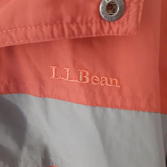 LL Bean Vtg Outdoor Polyester Winter Jacket Orange Gray Men's M OWV93 - Picture 2 of 16